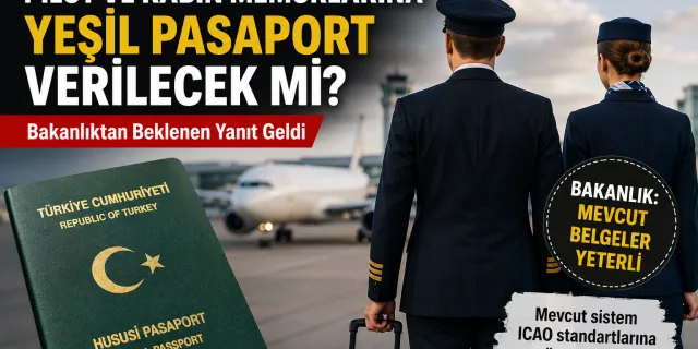 Pilot ve Kabin Memurlarının Yeşil Pasaport Hayali Gerçek Olacak mı? Bakanlık Noktayı Koydu
