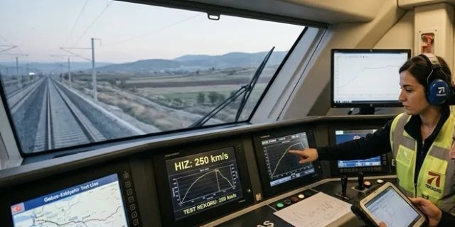 Türkiye'nin Milli Hızlı Treninden Yeni Rekor: Test Sürüşünde 250 km/s Hıza Ulaşıldı