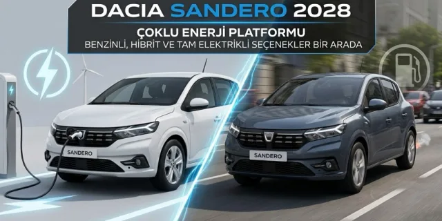 Dacia Sandero’da 2028 Dönüm Noktası: İçten Yanmalı ve Elektrik Aynı Gövdede Buluşuyor