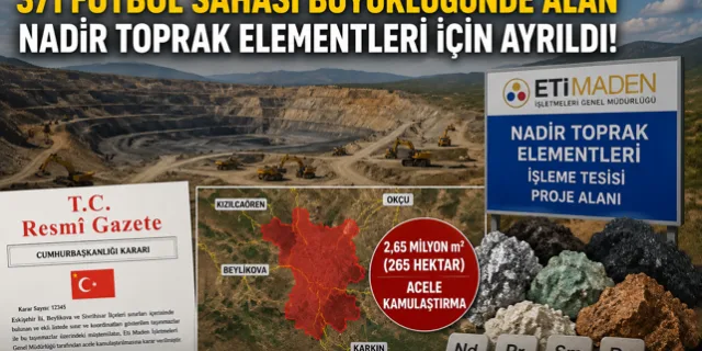 Eskişehir’de 371 Futbol Sahası Büyüklüğünde Hamle: Beylikova’da Nadir Toprak Elementleri İçin Düğmeye Basıldı