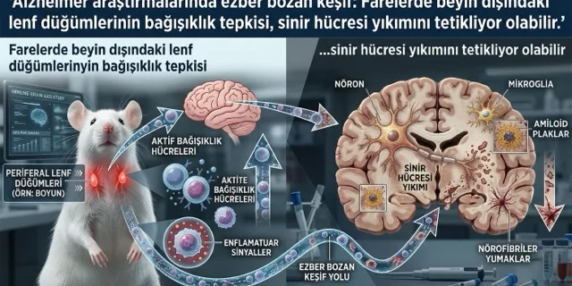 Alzheimer Araştırmalarını Sarsan Keşif: Beyindeki Yıkımın Emri Başka Yerden Geliyor!