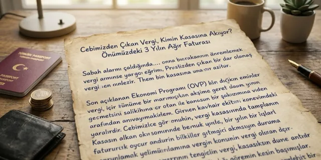 Cebimizden Trilyonlar Çıkacak! Önümüzdeki 3 Yılın Vergi Faturası Şimdiden Belli Oldu